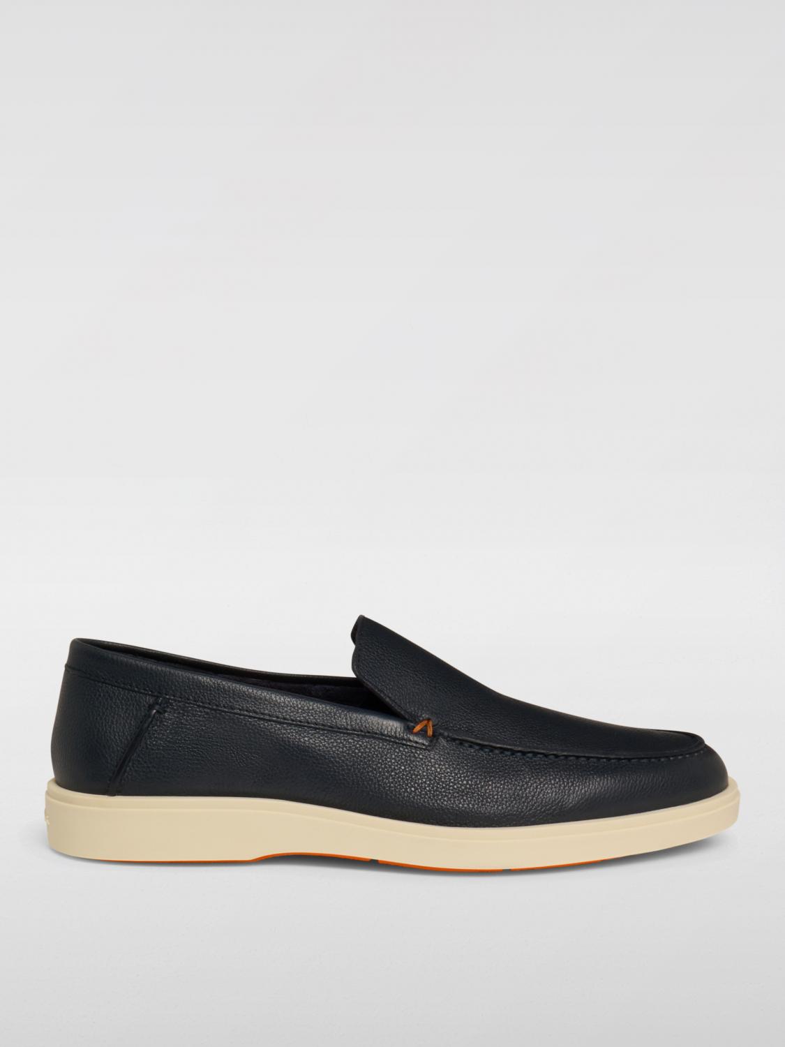 Santoni Loafers  Men Color Blue In Blue