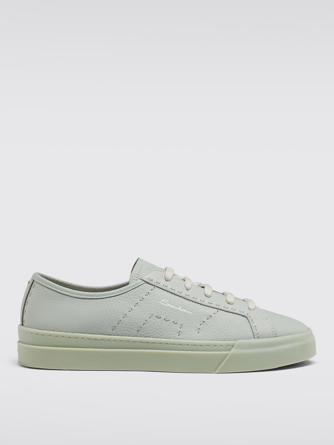 SANTONI Sneakers Men color Blue　SANTONI メンズ スニーカー ブルー SANTONI