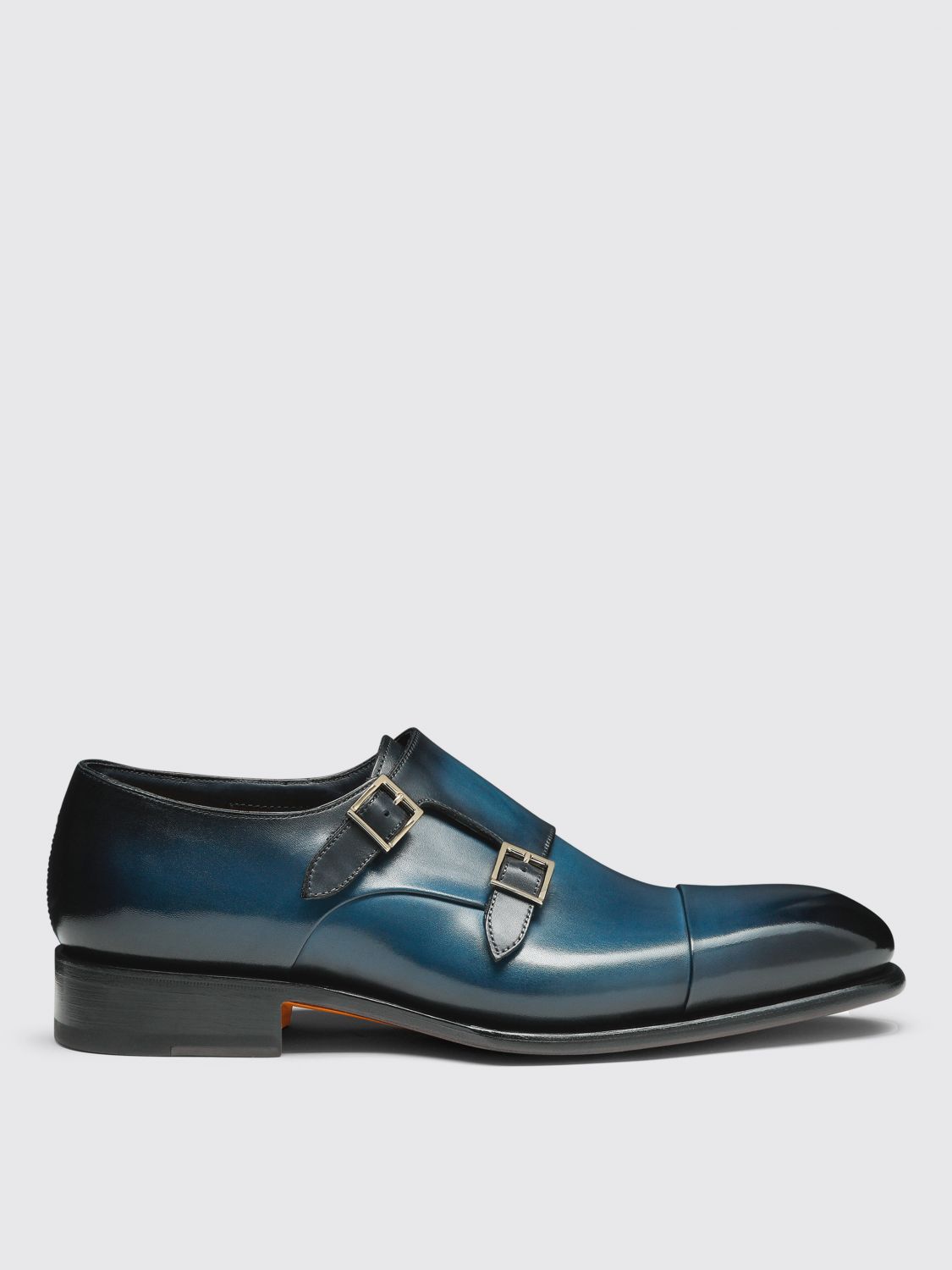 Santoni Brogue Shoes Men Color Blue In Blue