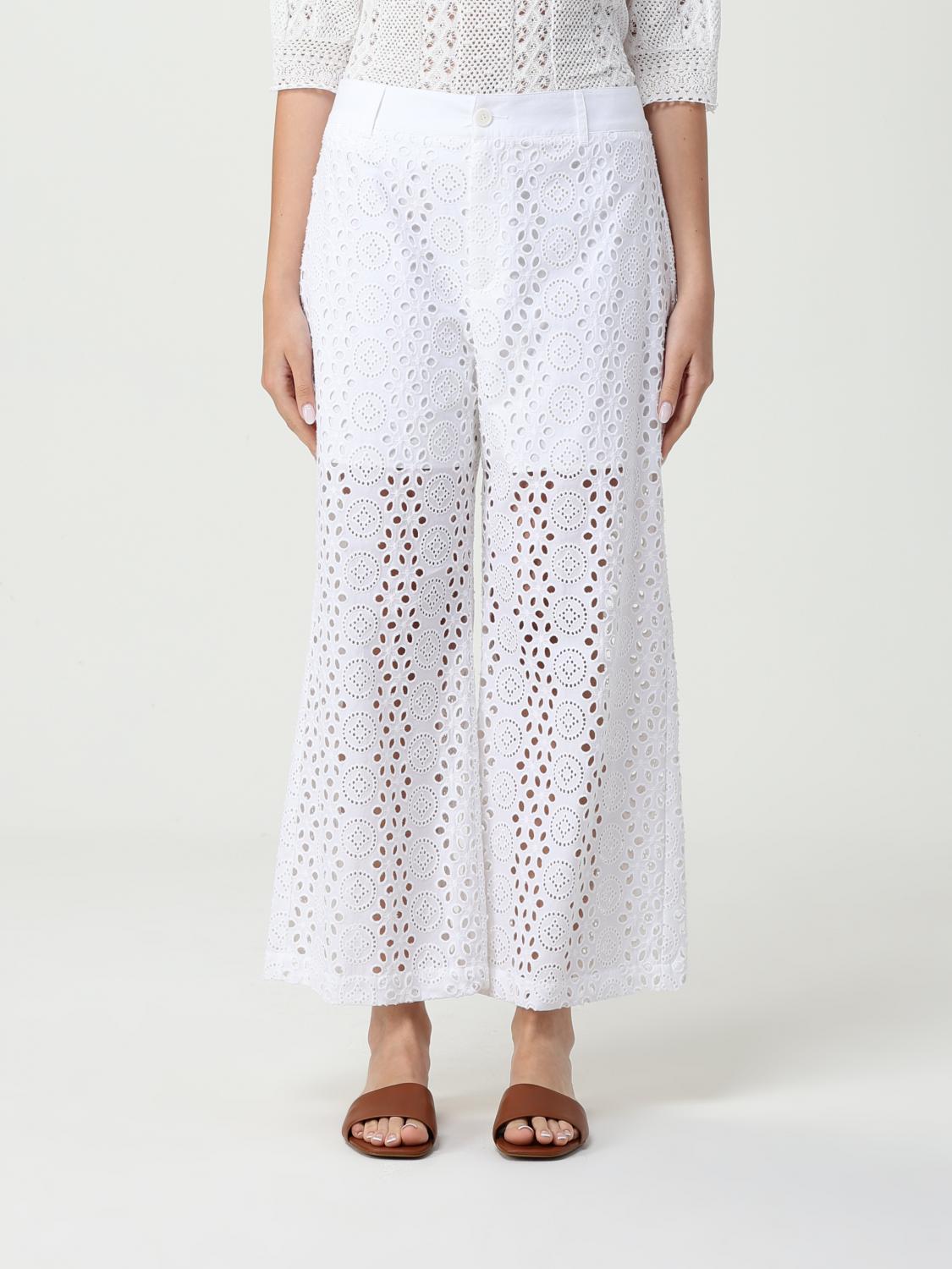 Liu Jo Damen Weiß Pants Woman Color