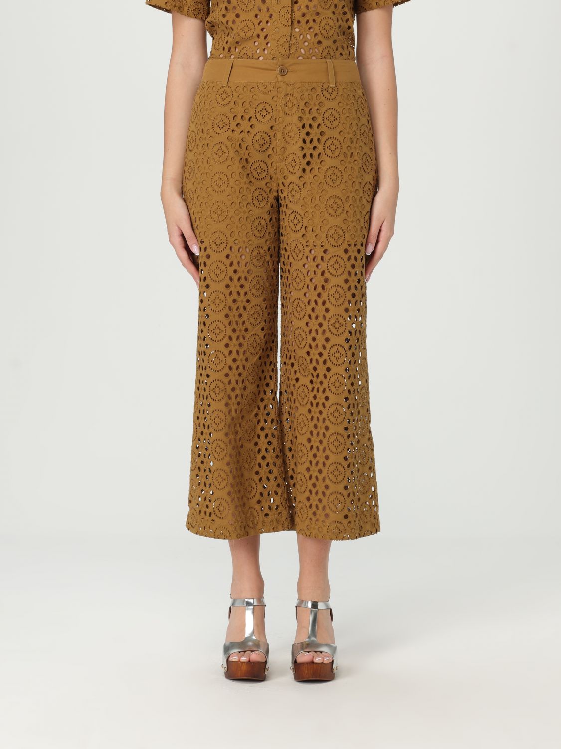 Shop Liu •jo Pants Liu Jo Woman Color Camel
