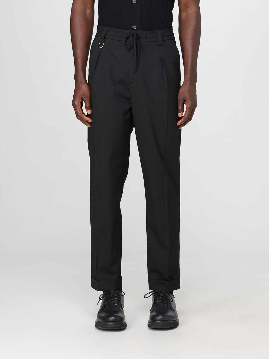 Paolo Pecora Pleated-front Drawstring-waist Trousers