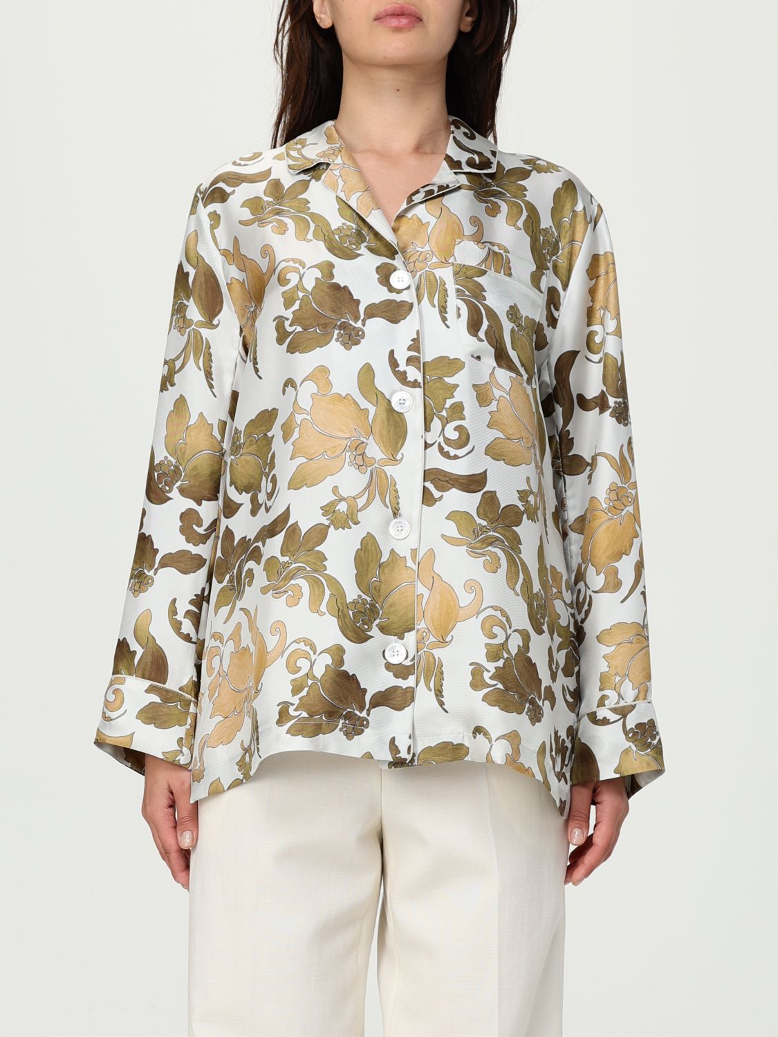 'S MAX MARA SHIRT 'S MAX MARA WOMAN COLOR GREY G85338020