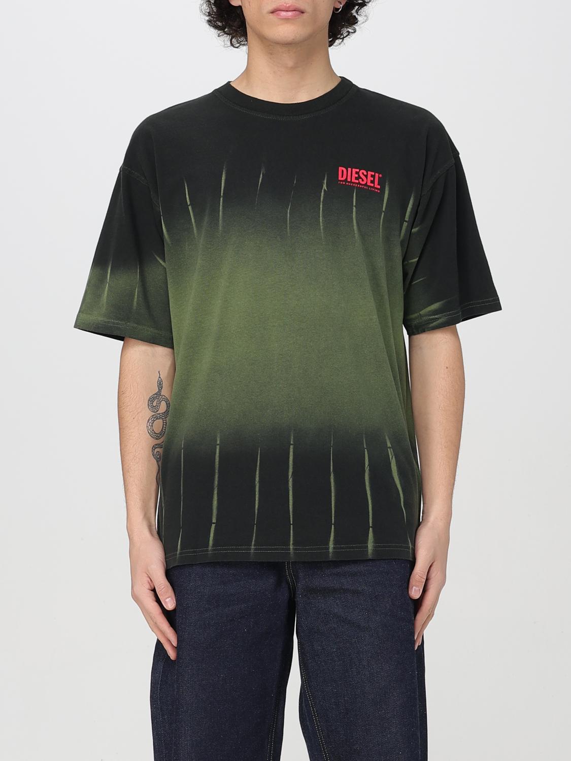 Diesel Mens 5dra T-boxt-r3 Crewneck Cotton-jersey T-shirt Xs In Black
