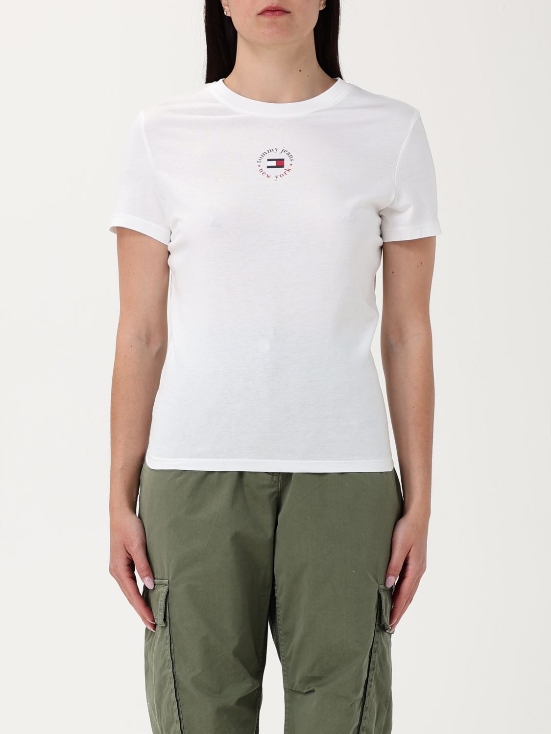 Tommy Jeans T-shirt  Woman Color Ecru