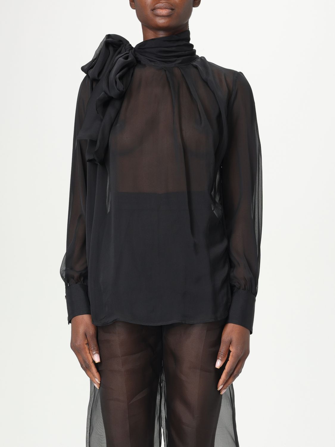 Elisabetta Franchi Shirt  Woman Color Black In Black