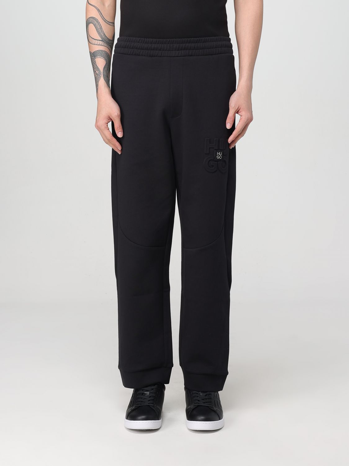 Shop Hugo Boss Pants Hugo Men Color Black