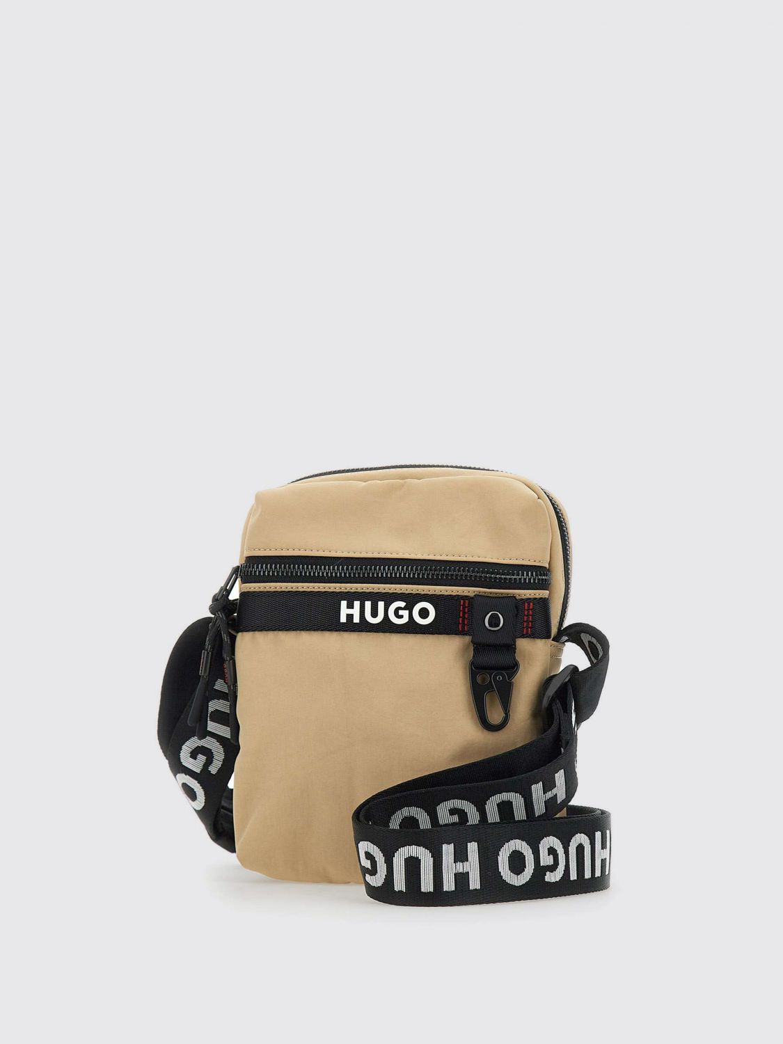 Hugo Boss Hugo Dusky Sand Polyester Shoulder Bag In Brown