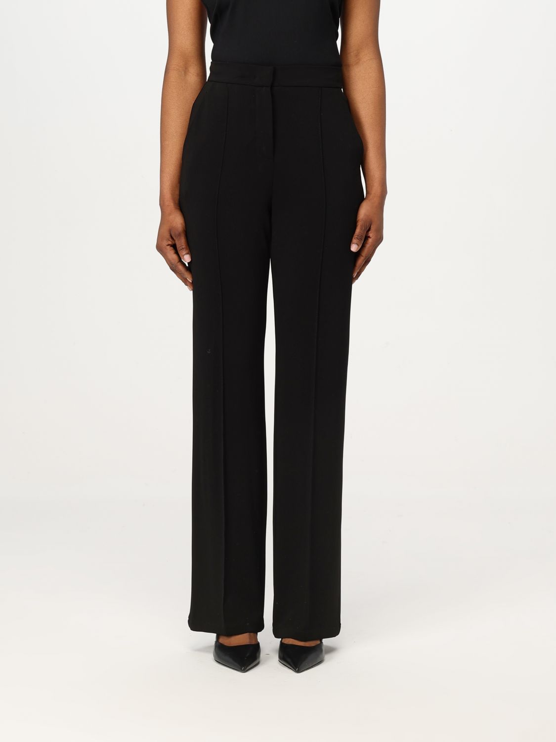 Max Mara Pants Woman Black In Black