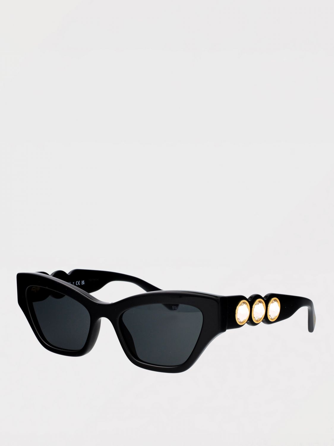 Swarovski Sunglasses Woman  In Black