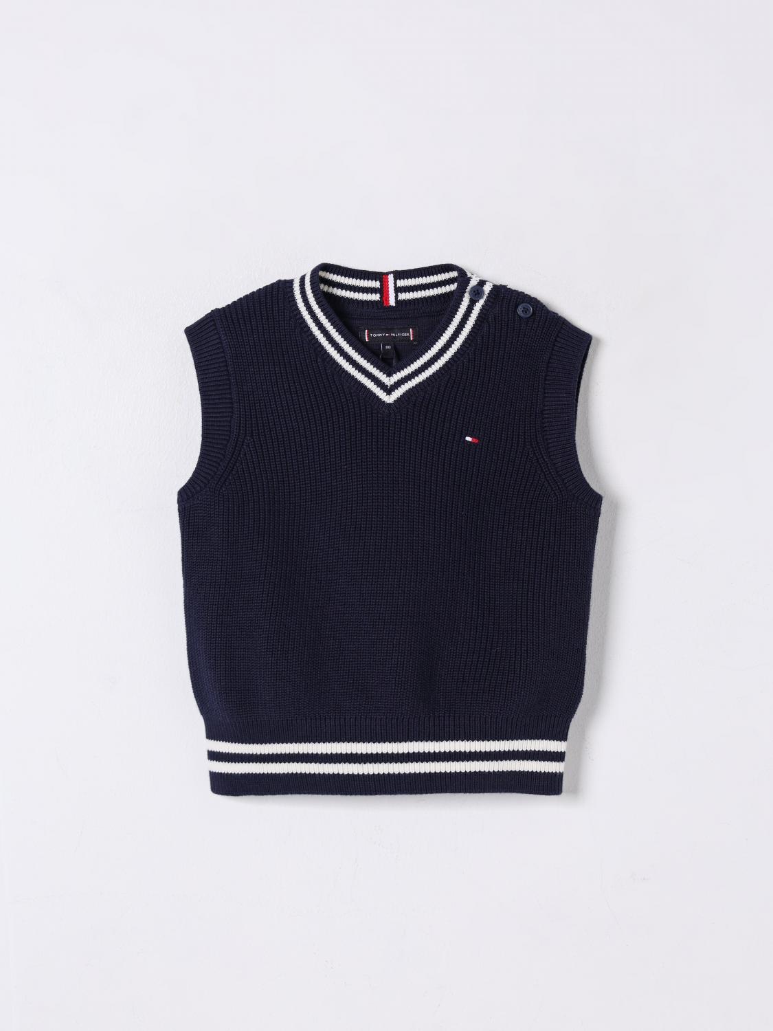 Tommy Hilfiger Vestcoat  Kids Color Blue In Blue