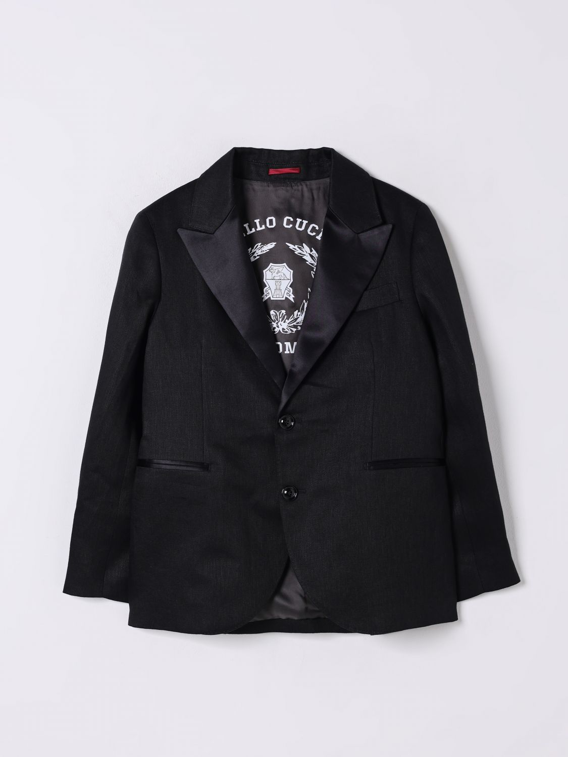 Brunello Cucinelli Blazer Kids Color Black In Black