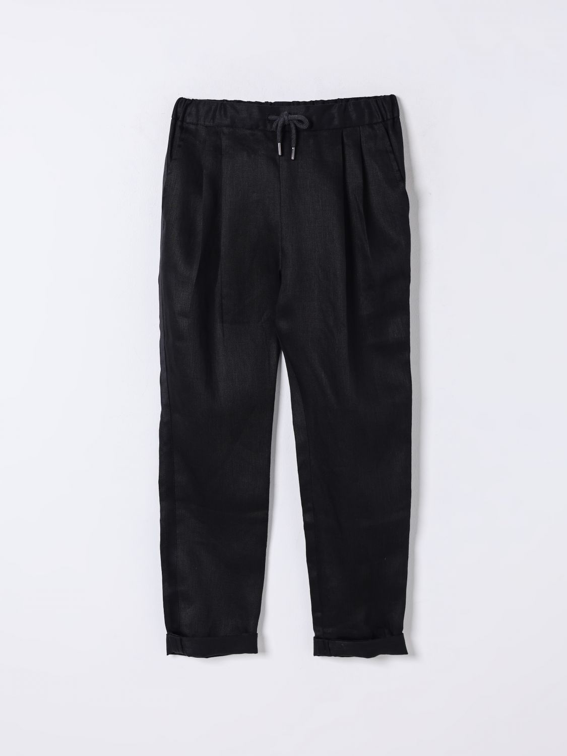 Brunello Cucinelli Pants Kids Color Black In Black
