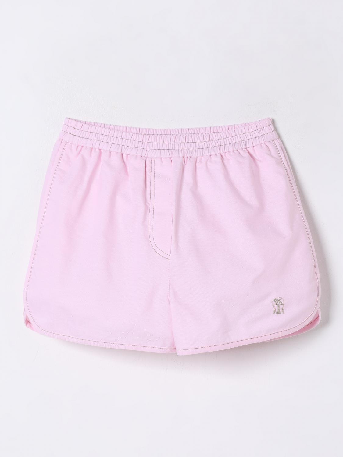 Brunello Cucinelli Cotton Bermuda Shorts In Pink