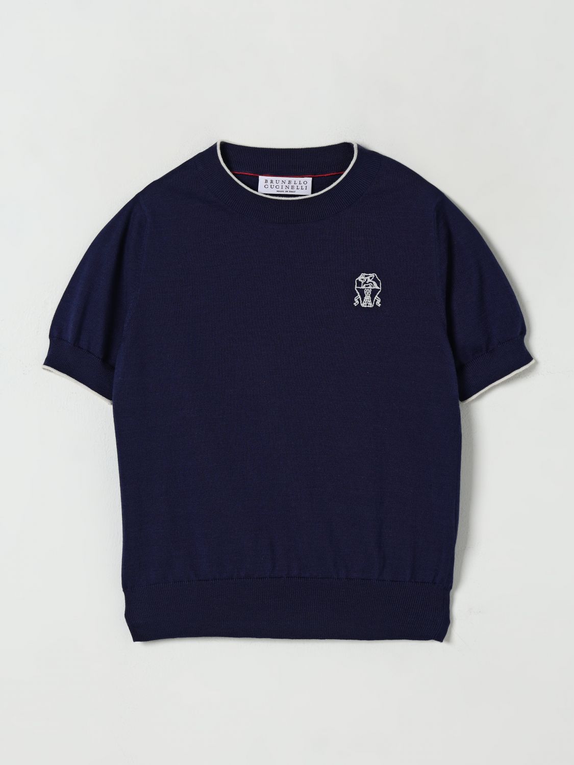Brunello Cucinelli Logo-embroidered T-shirt