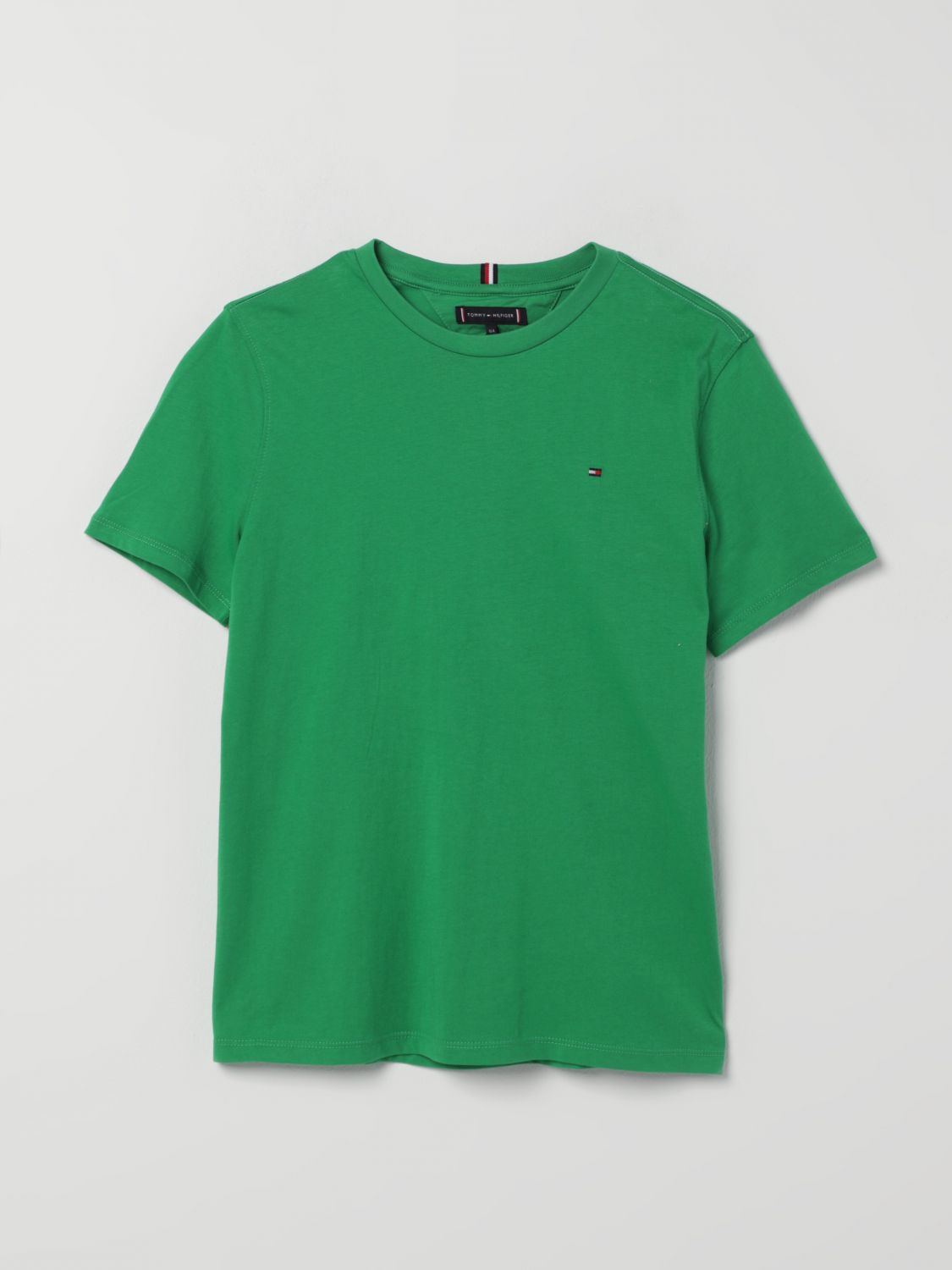 Tommy Hilfiger Kids' T-shirt Basic In Cotone Con Mini Logo