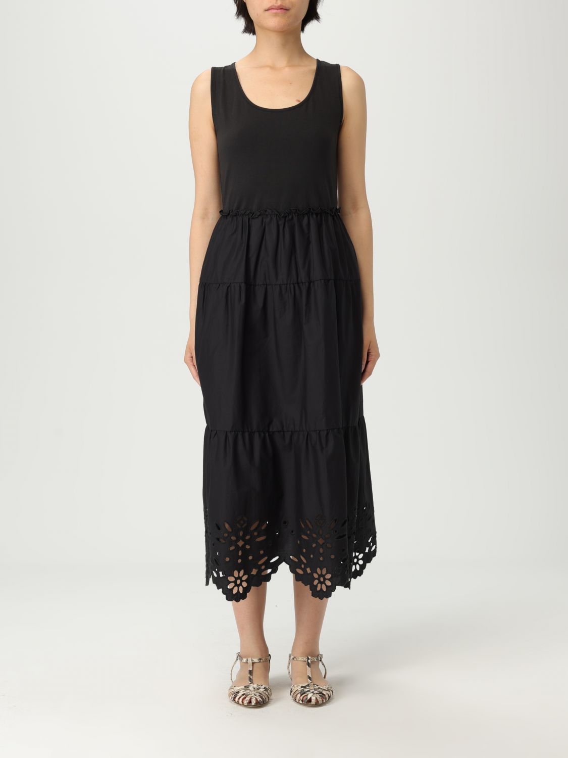 LIU •JO DRESS LIU JO WOMAN COLOR BLACK G86439002