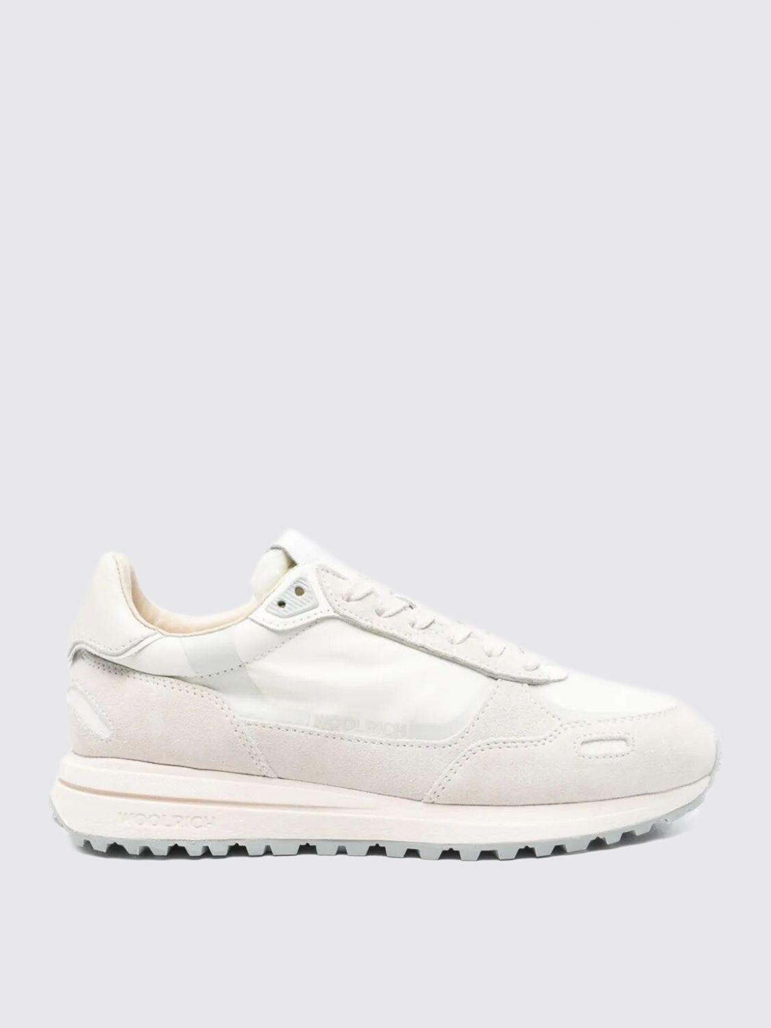 Woolrich Retro Sneakers Woman Suede Tex Fabric In White