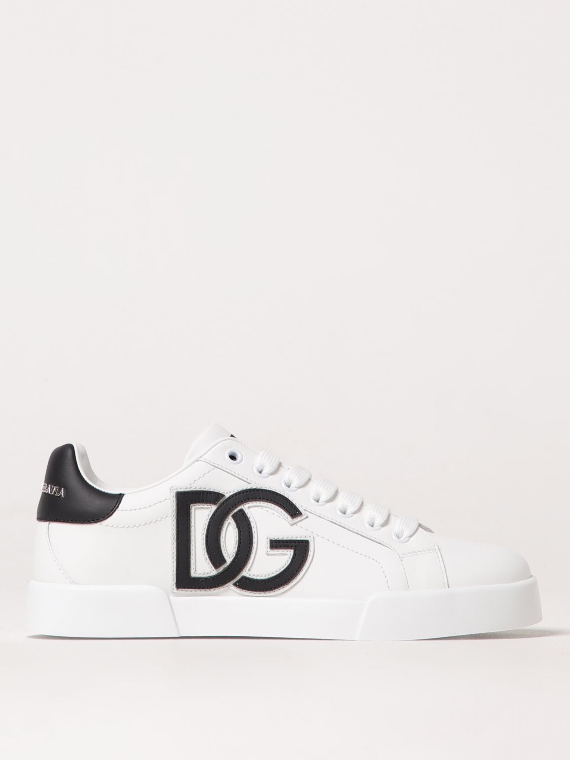 Dolce & Gabbana Lace-up Shoes With Contrasting Heel Tab In ホワイト