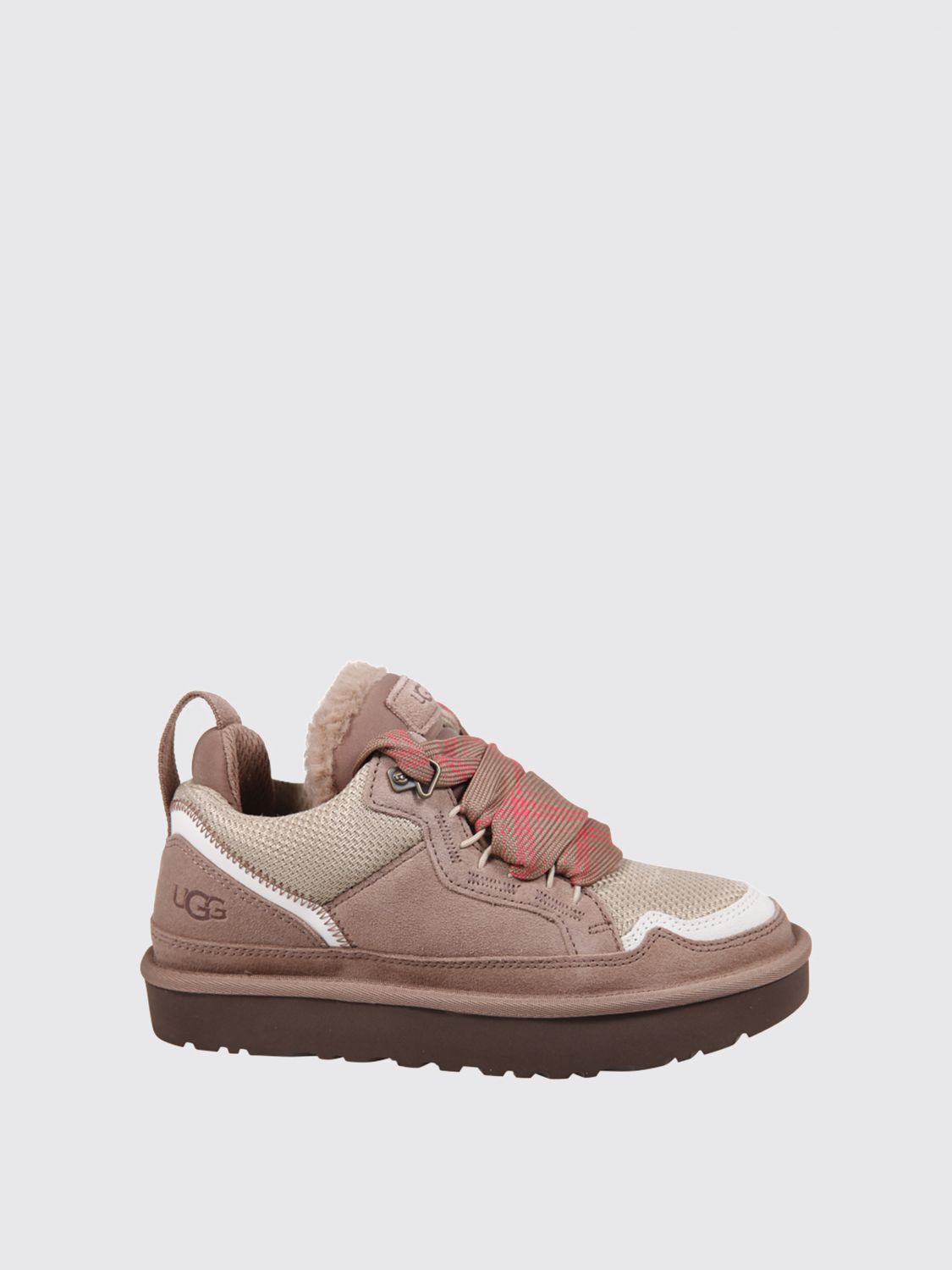 Ugg Lowmel Mesh And Suede Sneakers Shoes In Brown
