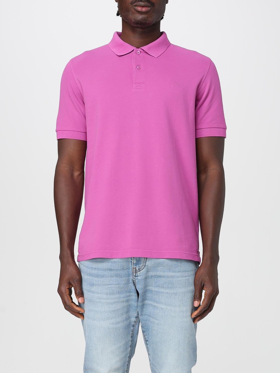 Sun68 Polo Shirt Men Color Red