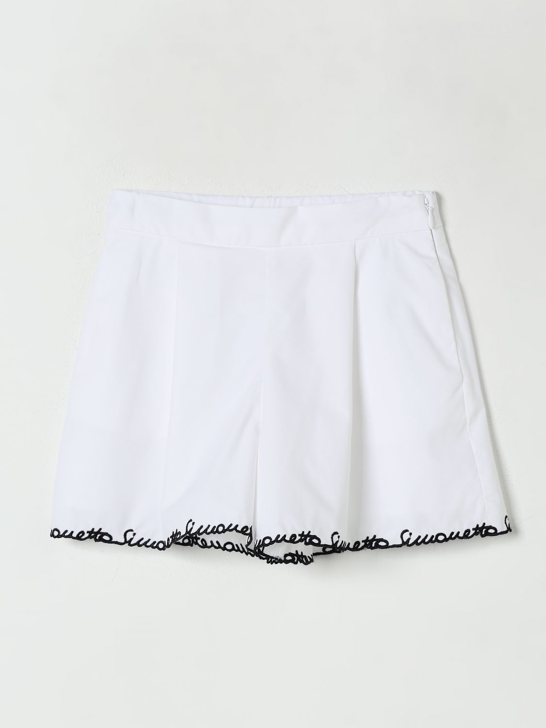 Simonetta Logo-embroidered Shorts