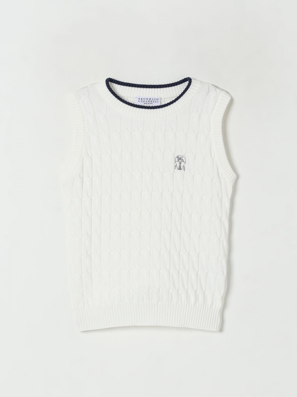 Brunello Cucinelli Gilet  Bambino Colore Bianco