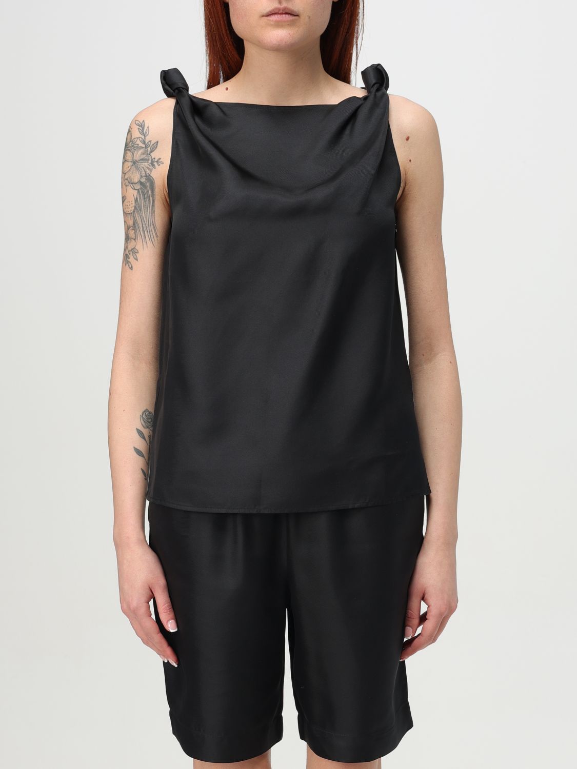 Loulou Studio Top Lou Lou Studio Woman Color Black In Black
