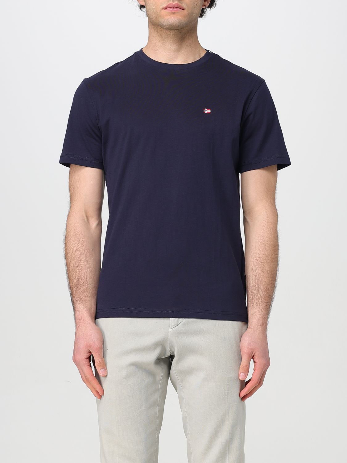 Napapijri T-shirt Men Color Blue In ブルー