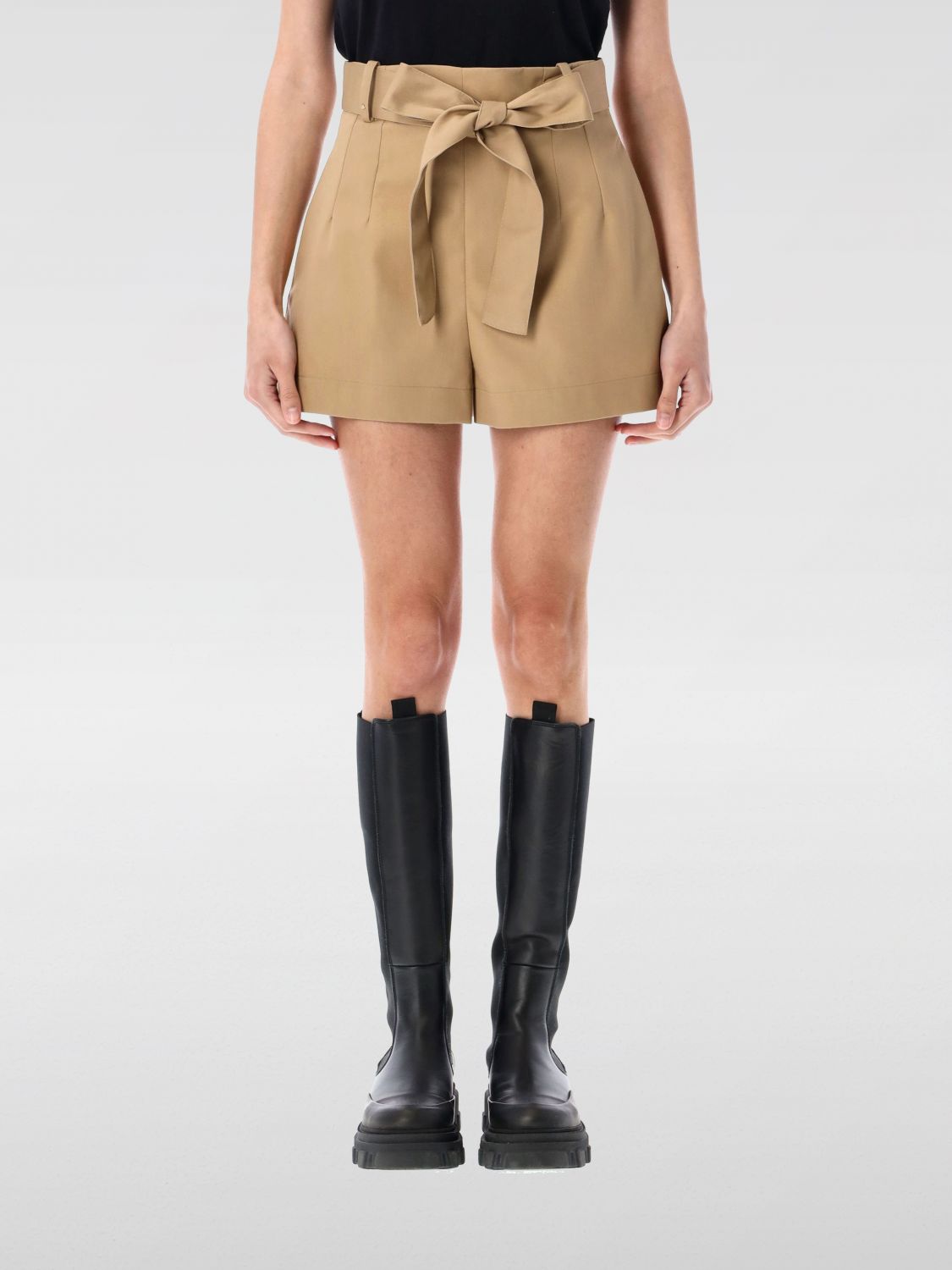 Moncler Short Woman In Brown