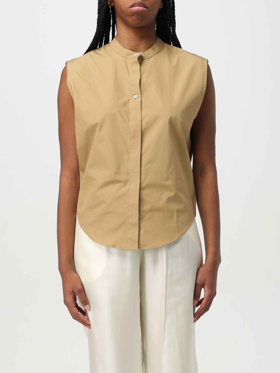 Loulou Studio Top Lou Lou Studio Woman Color Brown In Brown