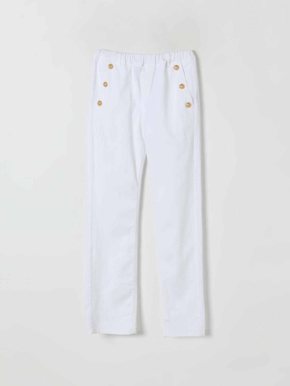 Balmain Pants Kids Color White
