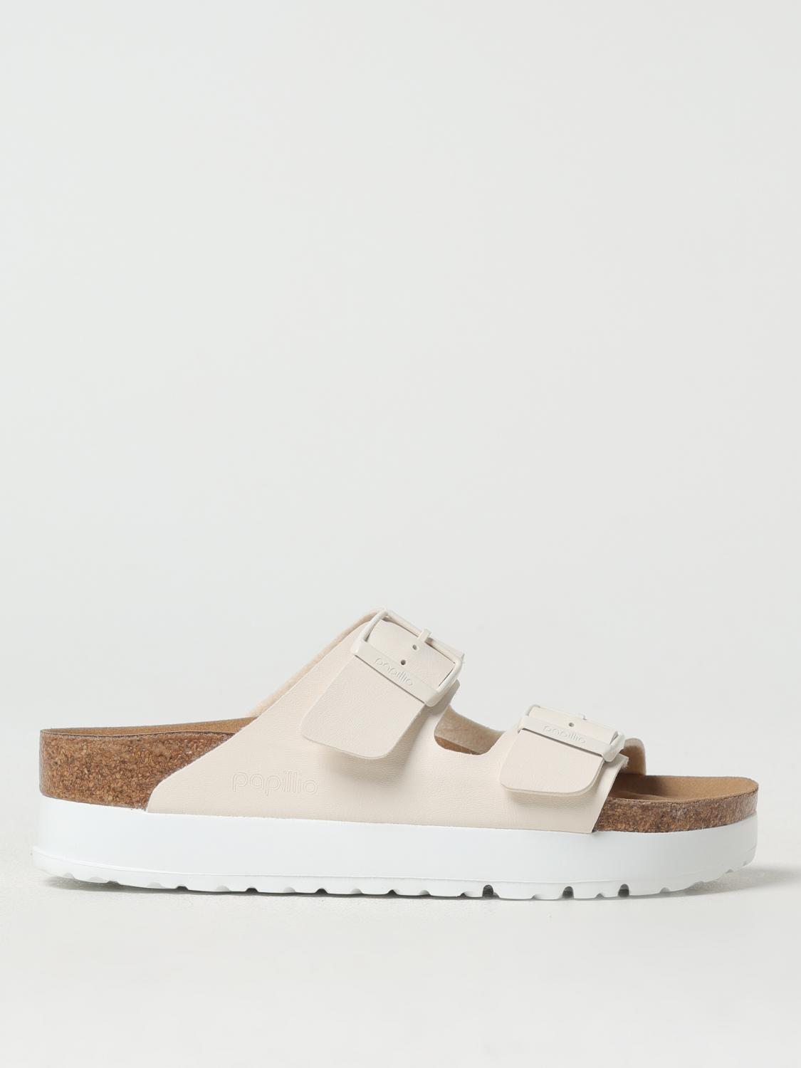 Birkenstock Flat Sandals Woman Color White In White