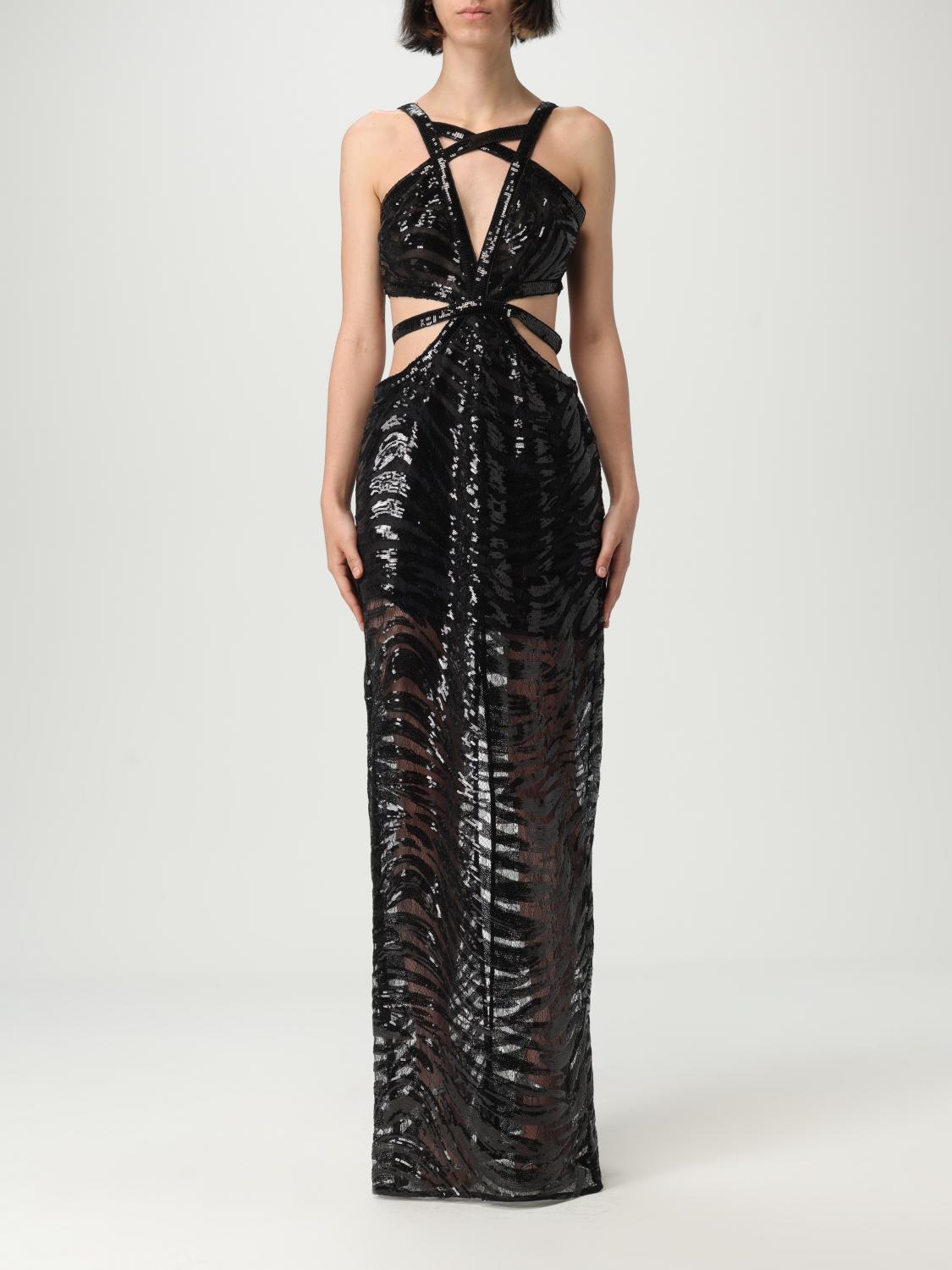 Shop Just Cavalli Dress Woman Color Black