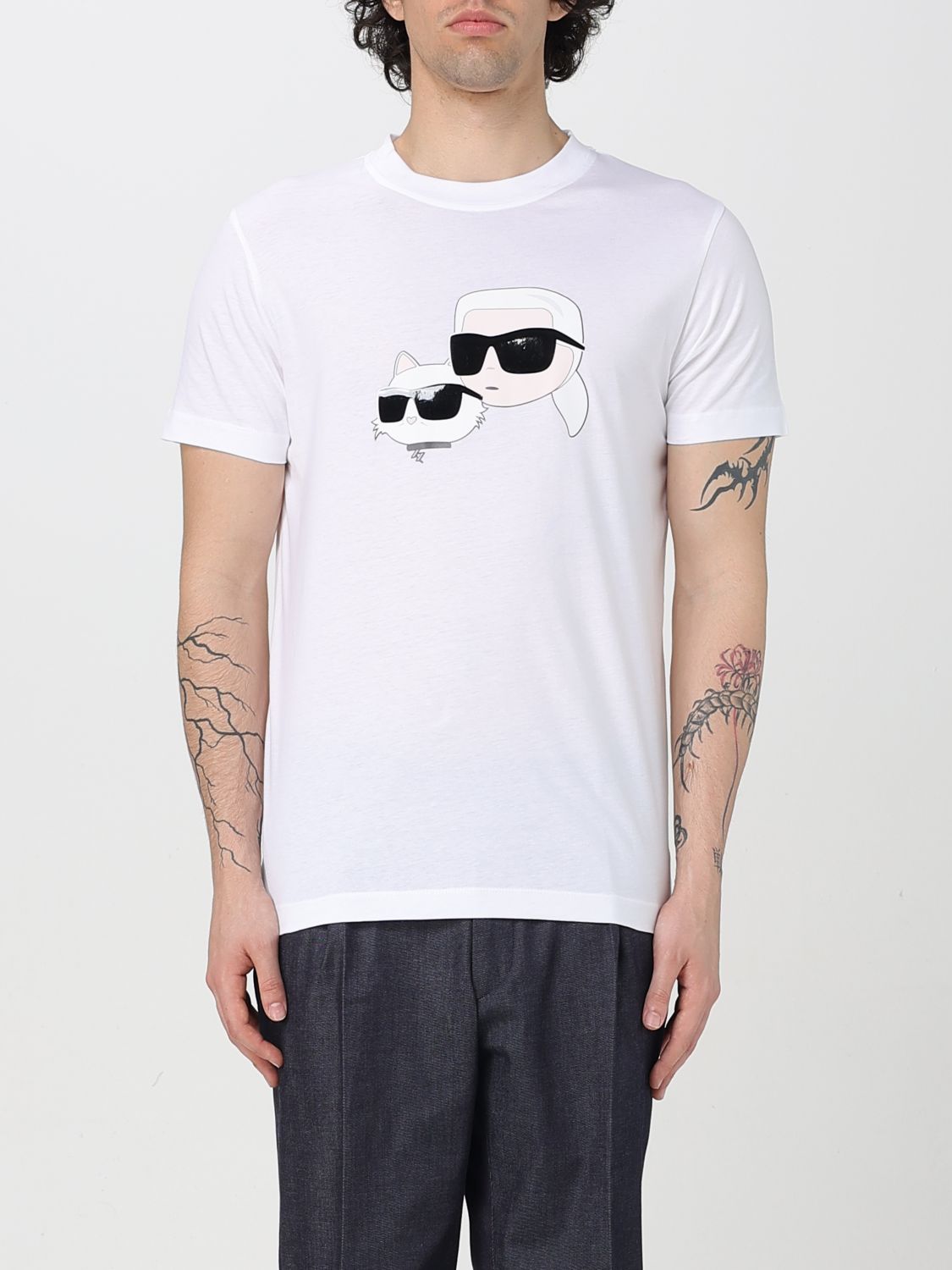 Karl Lagerfeld T-shirt Men Color White In White