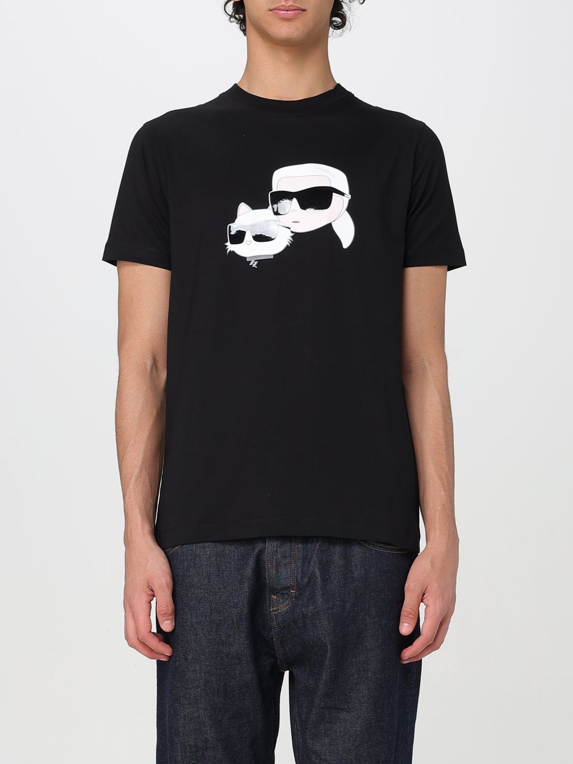 Karl Lagerfeld T-shirt Men Color Black In Black