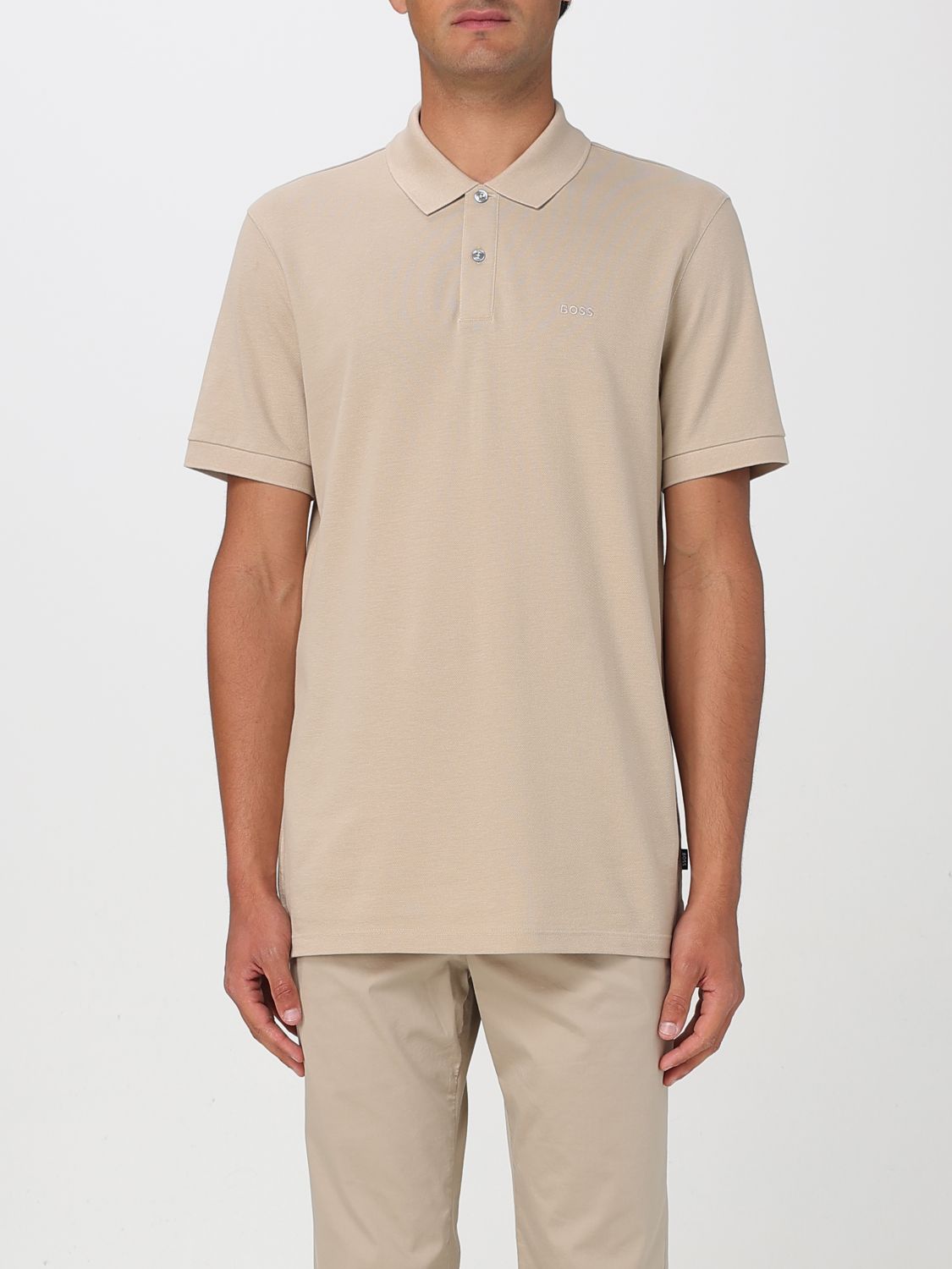 Hugo Boss Polo Shirt Boss Men Color Beige