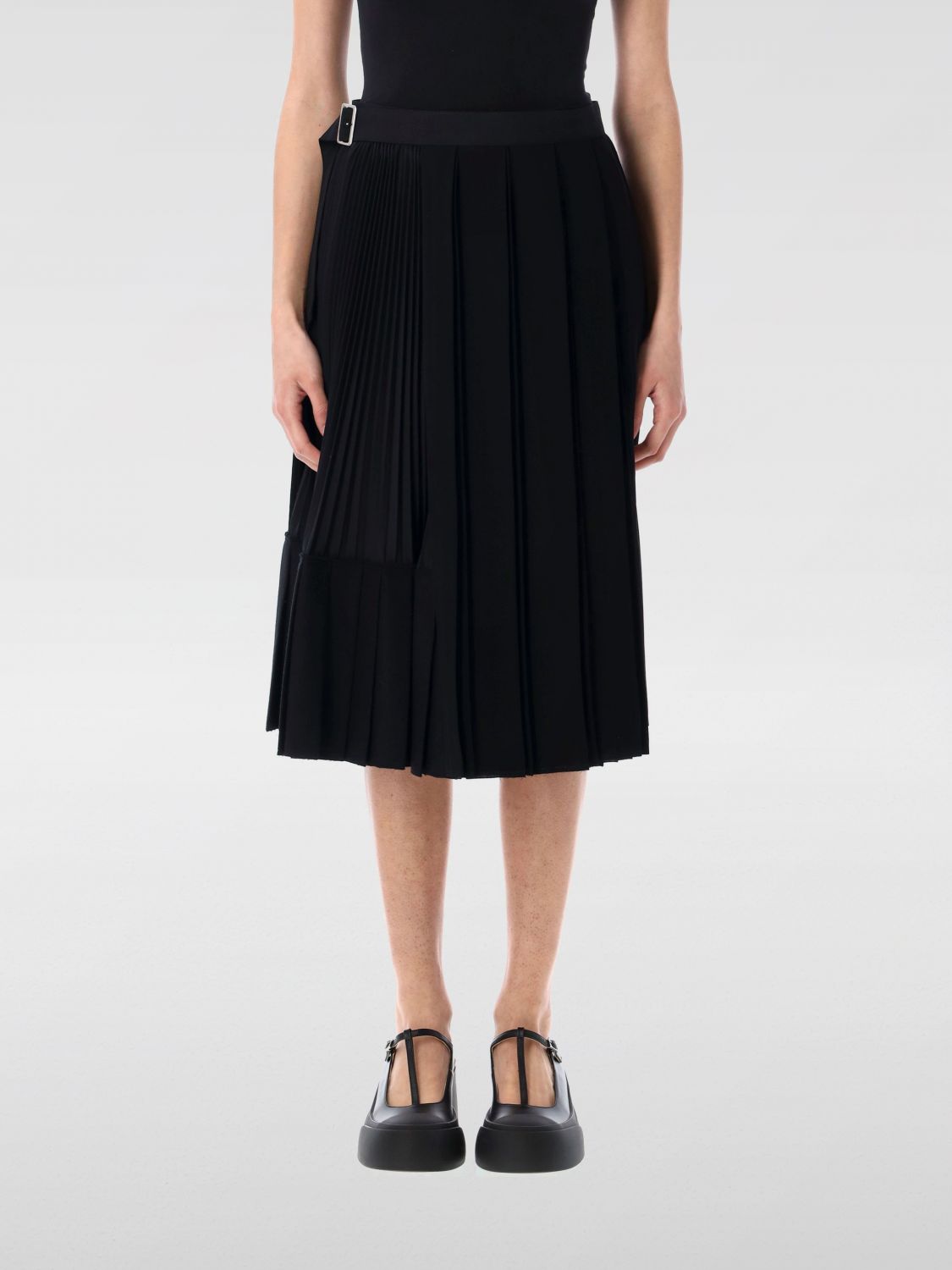 Shop Junya Watanabe Skirt Woman Color Black