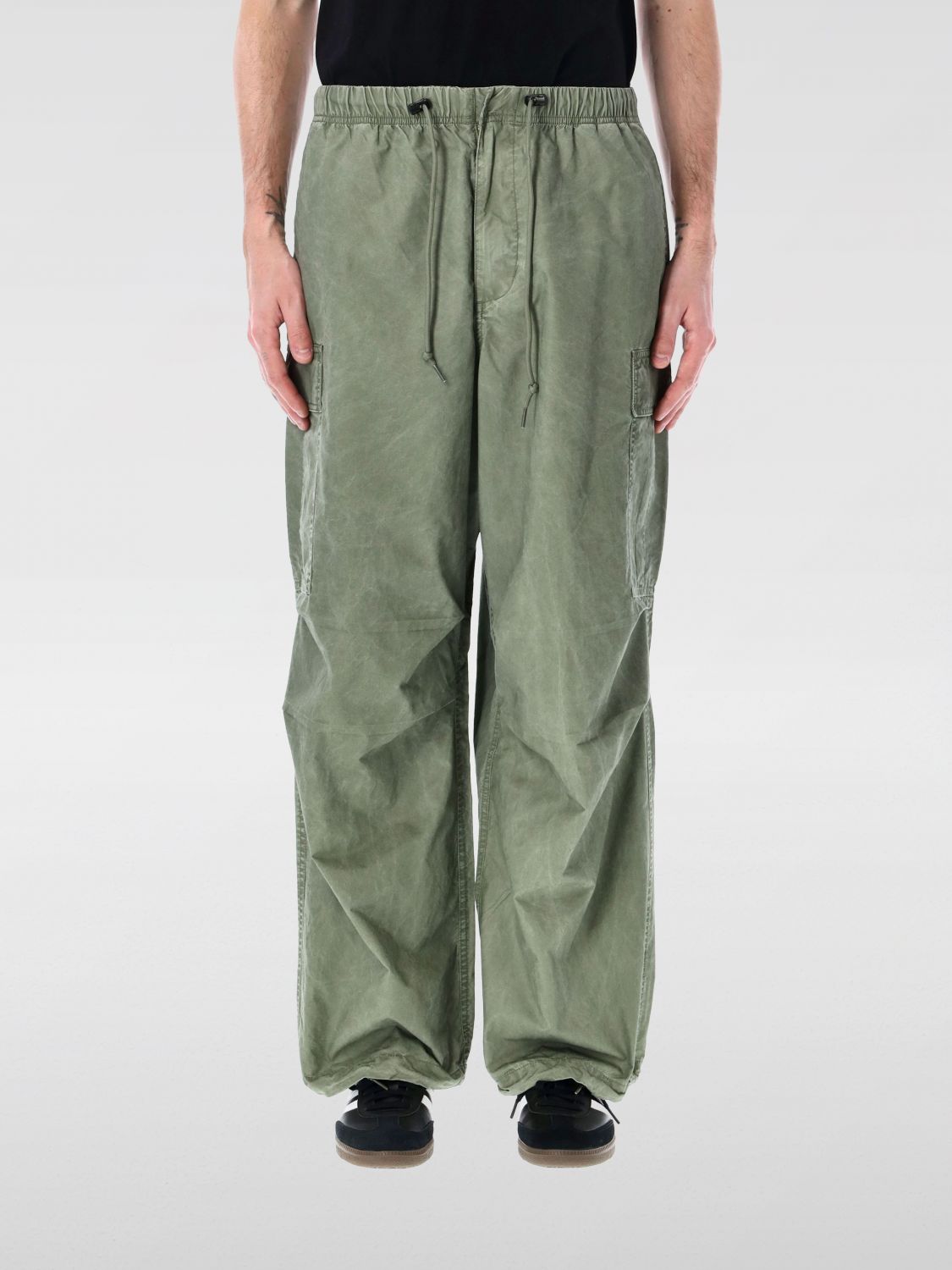 Shop Obey Pants Men Color Green