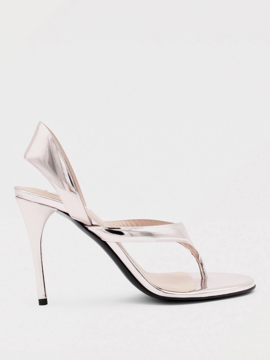 ALAÏA HEELED SANDALS ALAÏA WOMAN COLOR SILVER G87253061