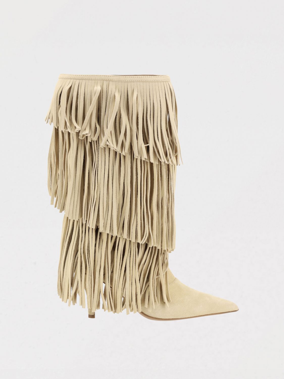 Paris Texas Jessie Boots In Ecru