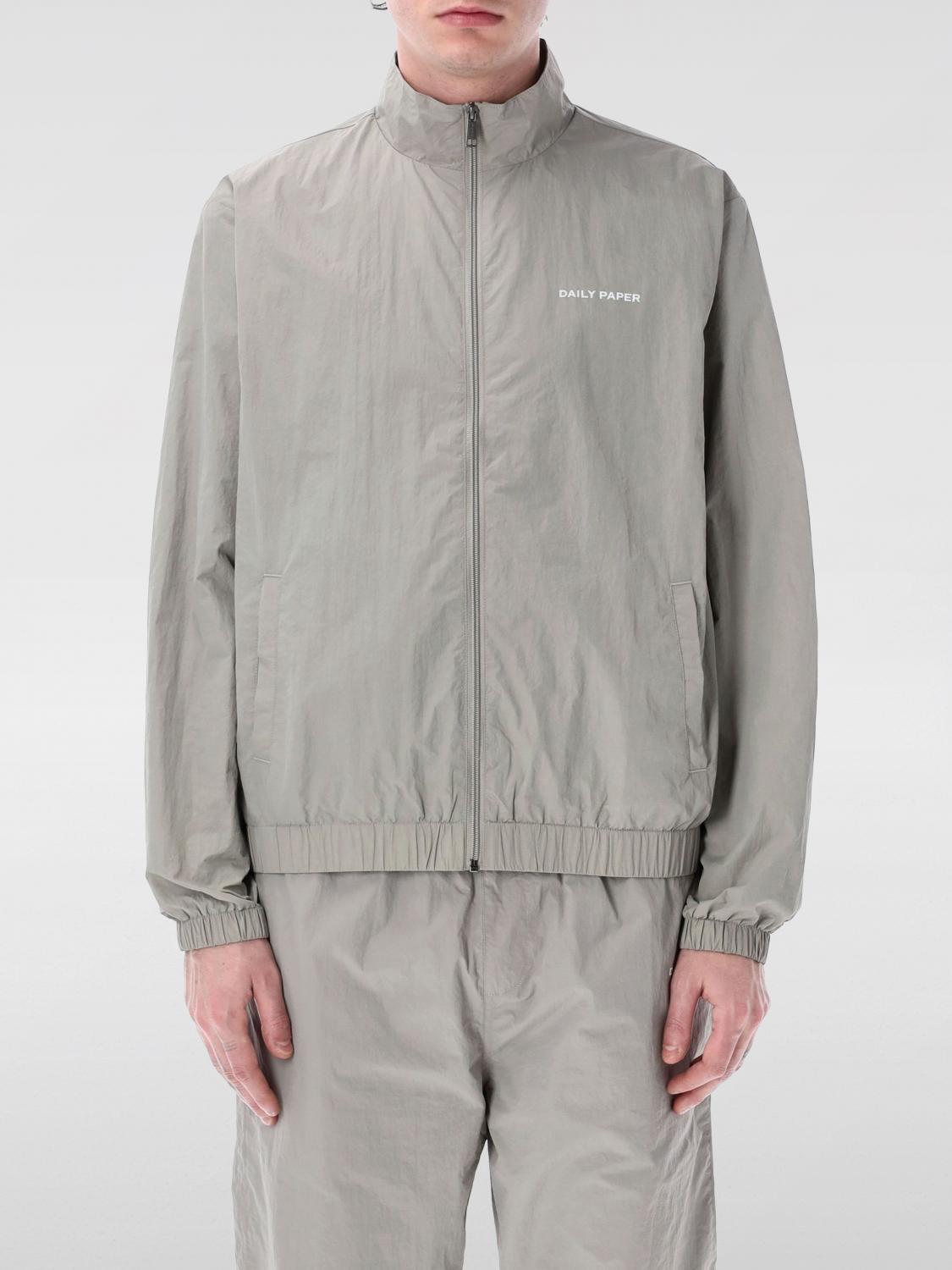 Daily Paper Lightweight Stand-up Collar Eward Jacket In Grey