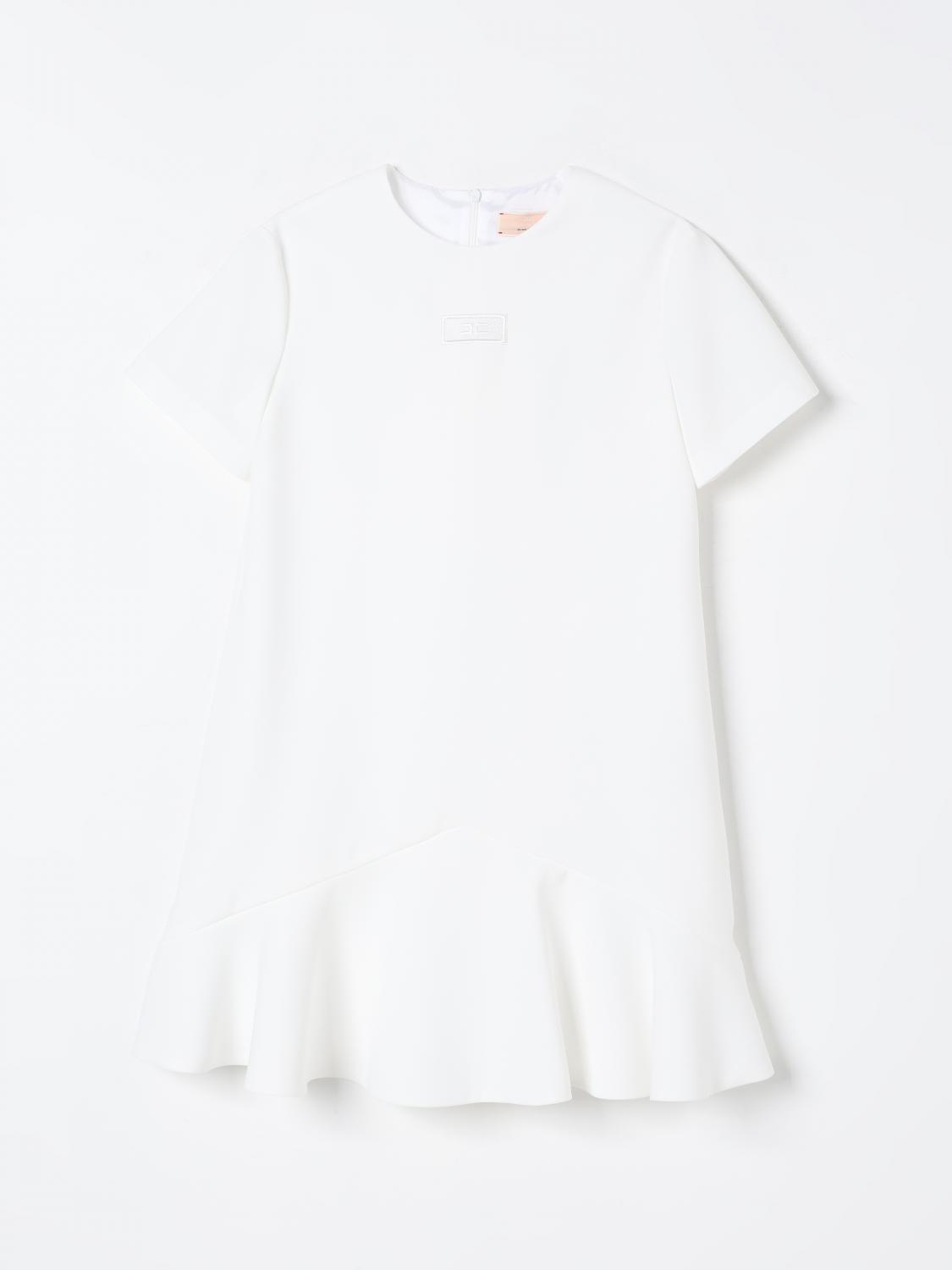 Elisabetta Franchi La Mia Bambina Dress Kids Color Yellow Cream In Yellow Cream