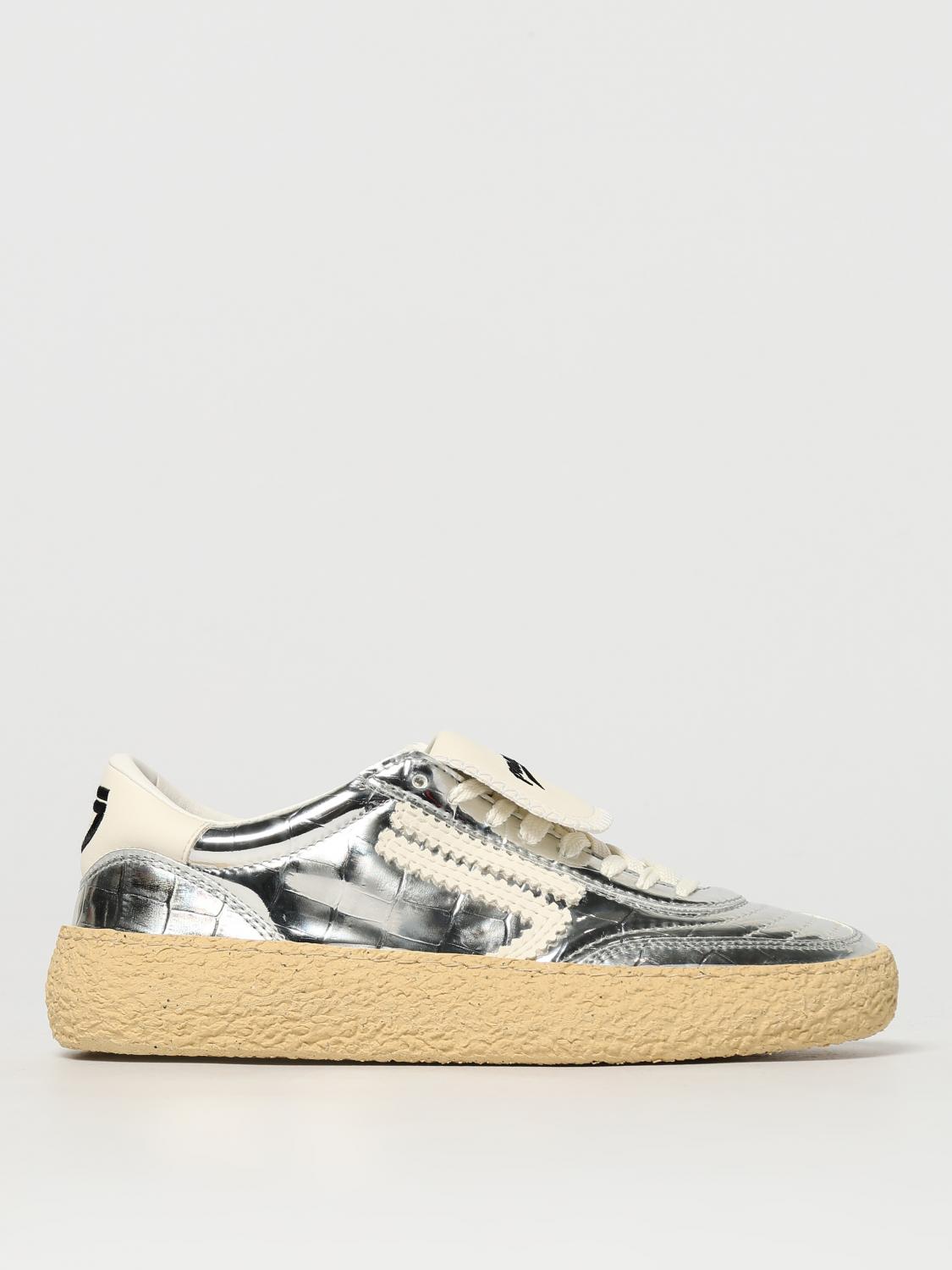 Puraai 4.05 Polly Cocco Silver Sneaker In Silver