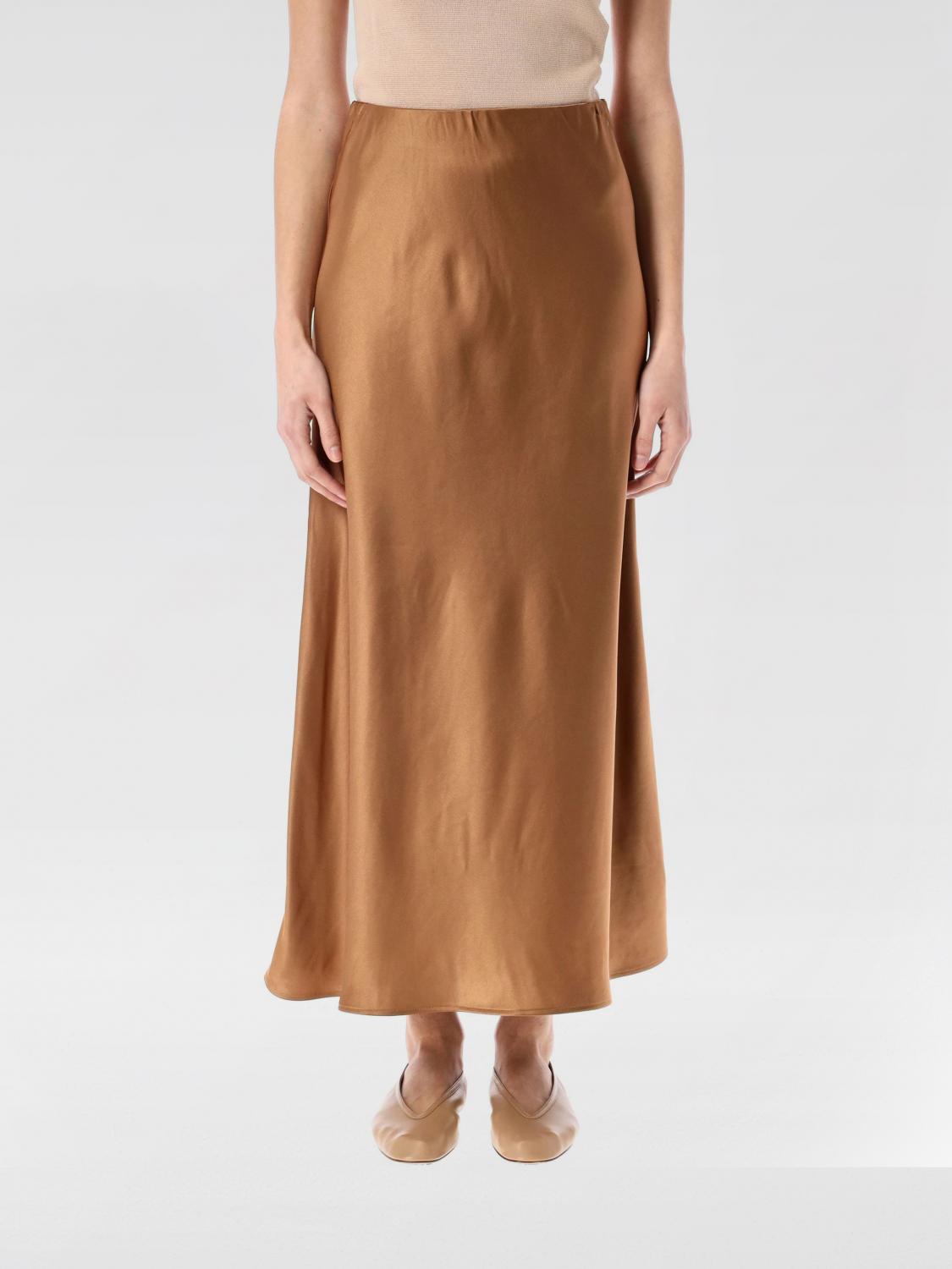 Shop By Malene Birger Skirt Woman Color Kaki