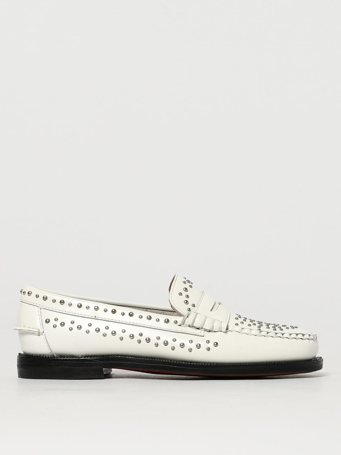 Sebago Classic Dan Loafer White With Studs In White