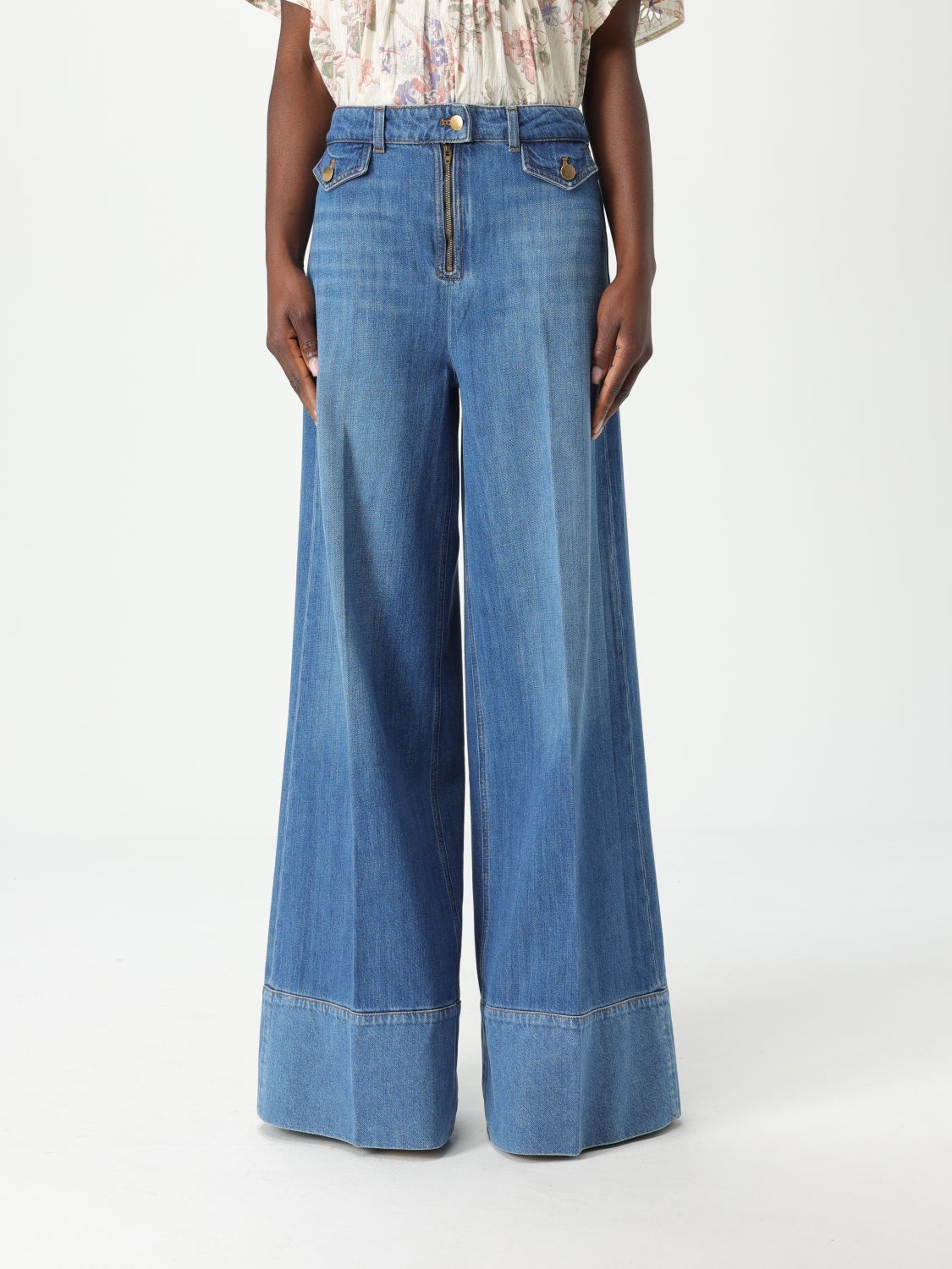 Twinset Pants  Woman Color Blue