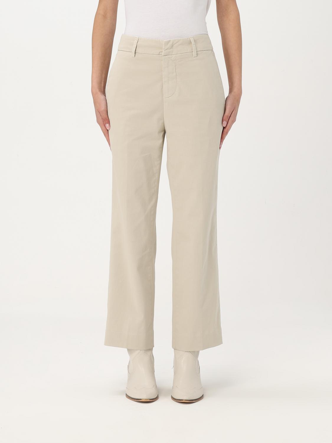 Dondup Pants Woman Color Milk In Milk