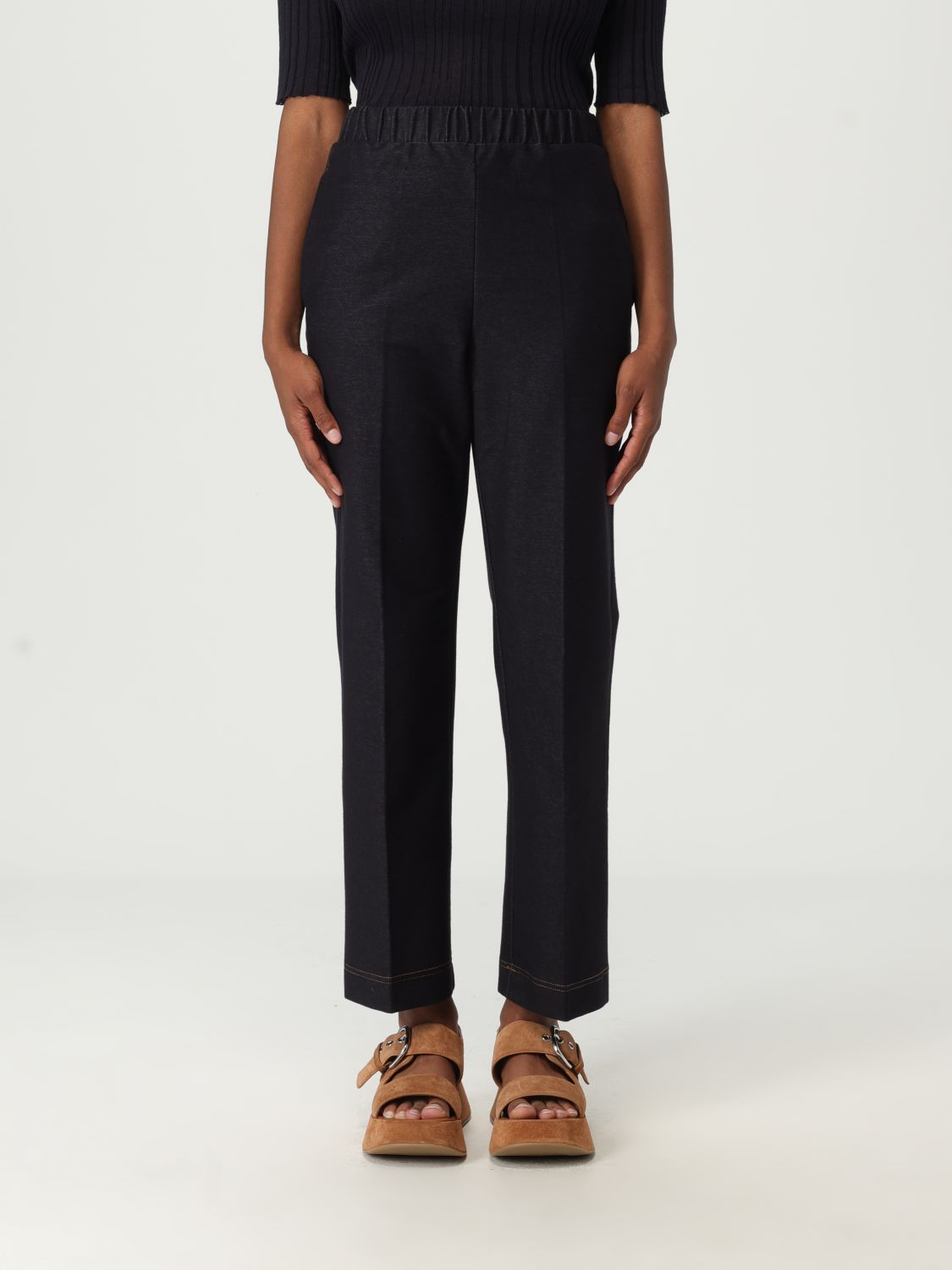 Mm Max Mara Hose Damen Farbe Blau In Black