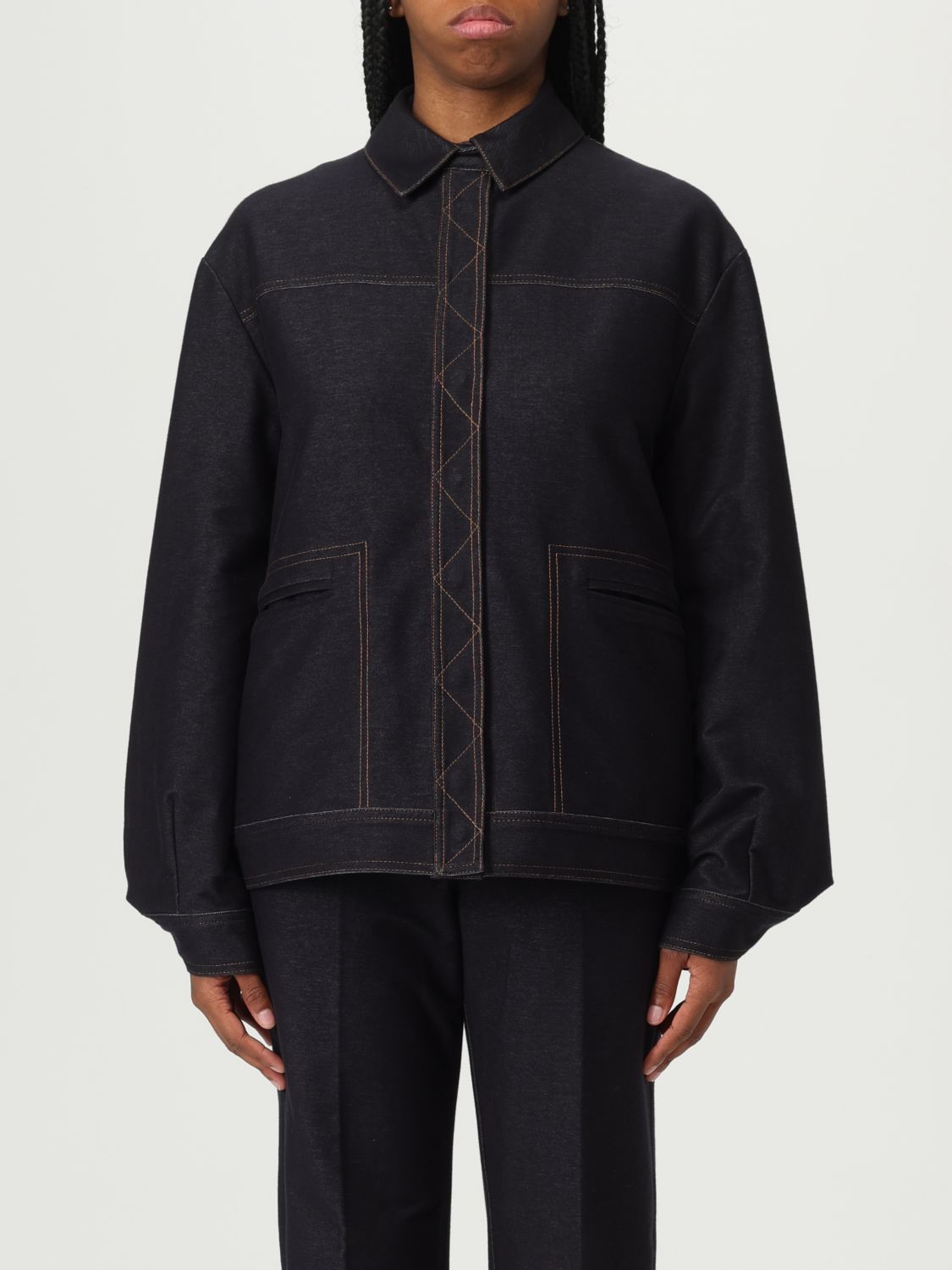 Mm Max Mara Jacke Damen Farbe Blau In Black